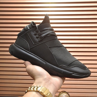 欧洲站山本耀司黑武士日系情侣忍者潮鞋男运动鞋轻便透气休闲男鞋