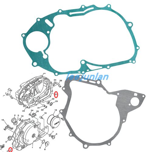 适用于雅马哈 XVS650 98-17 XVS400 97-17年 发电机 离合器边盖垫