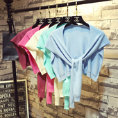 毛线假领装 春装 打结针织小披肩纯色外搭围巾薄款 时尚 饰斗篷女 韩版