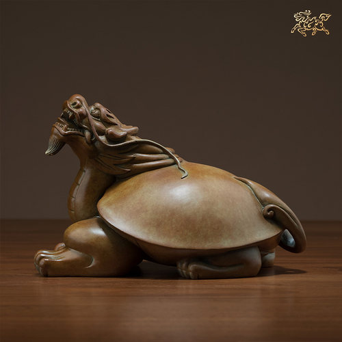 铜师傅玄关铜摆件吉象龙龟礼品