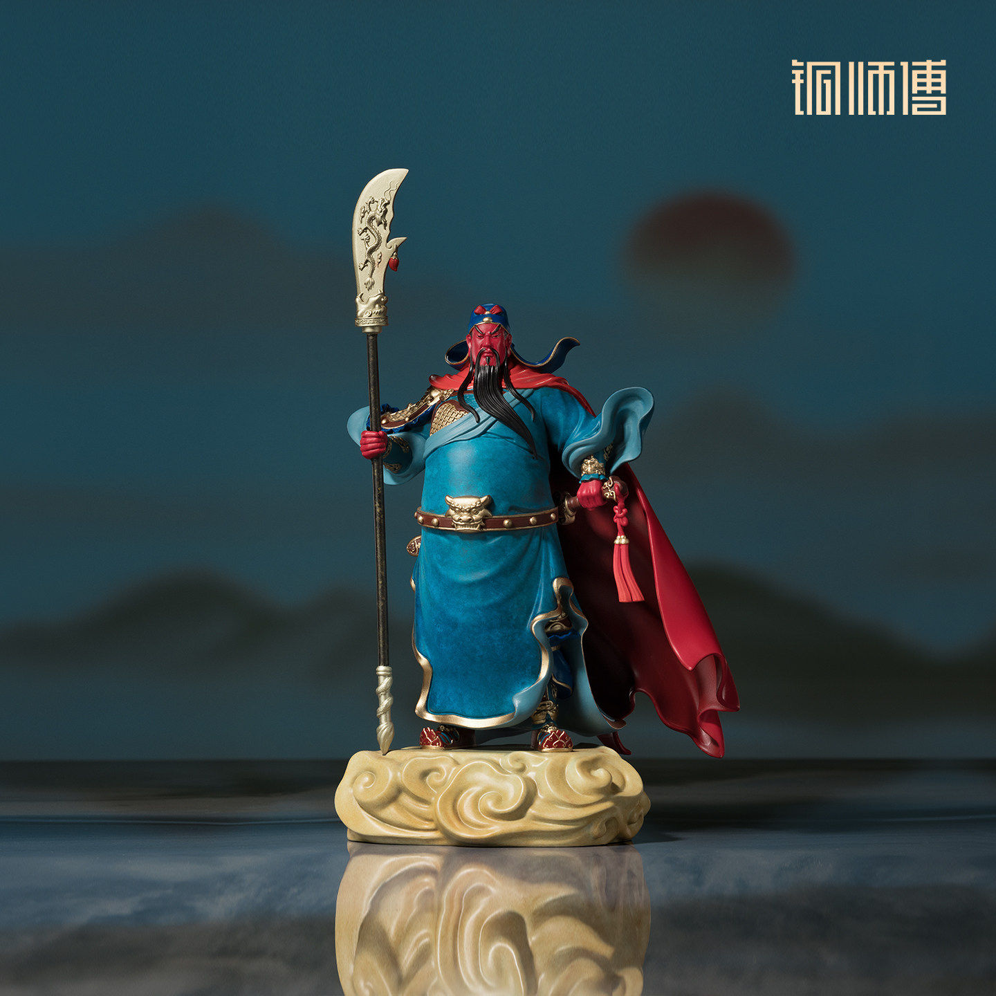 铜师傅黄铜关公武财神摆件礼盒图片