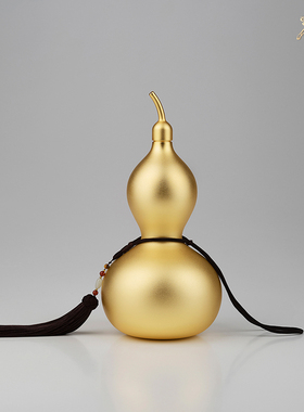 铜师傅真金鎏镀铜葫芦摆件