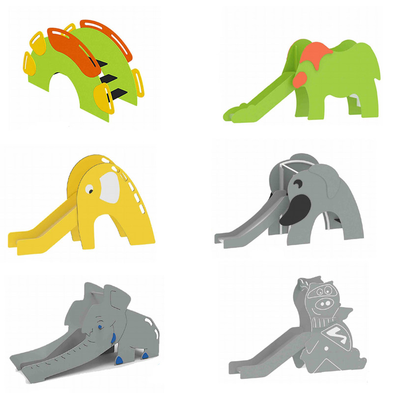 户外高端pe板滑梯小区幼儿园儿童组合式不锈钢滑梯游乐场公园设施