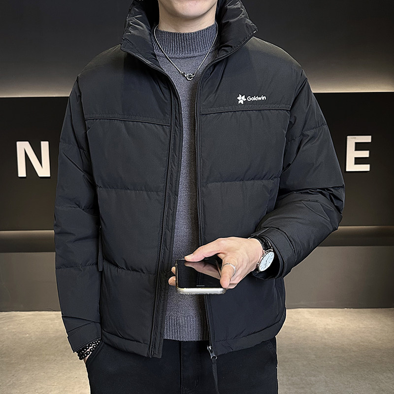 轻便薄款羽绒服男2025年新款立领保暖潮流韩版修身短款潮牌羽绒衣