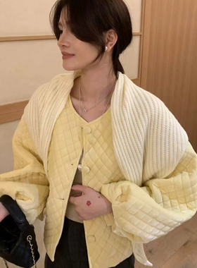 繁花韩系高级感格显瘦百搭减龄短外套(配披肩)YS10-94331