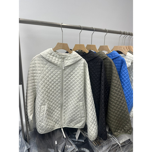 冬上新韩系绗缝连帽压棉上衣多色休闲百搭冬宽松保暖棉服外-26218