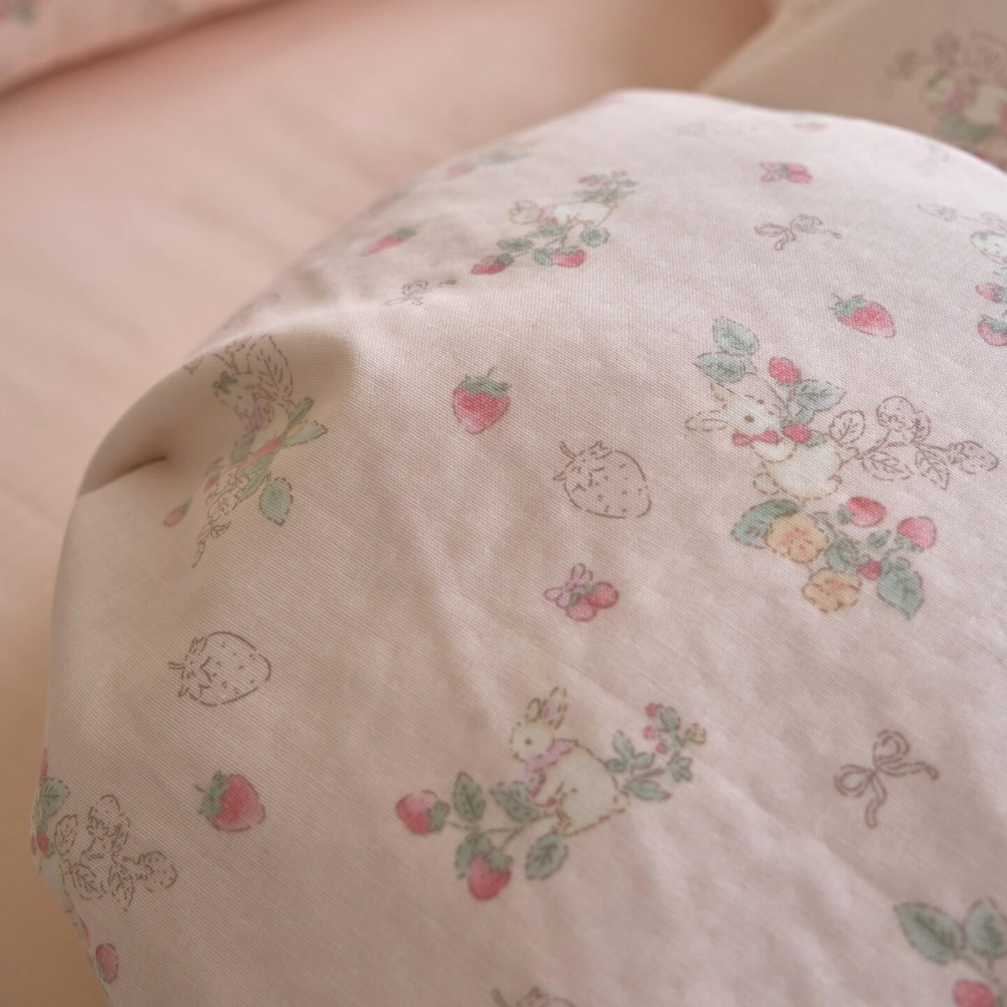 软糯小兔婴幼儿亲肤双层纱四件套