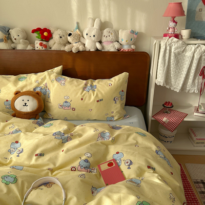 1.2/1.5/1.8m四件套纯棉可爱卡通