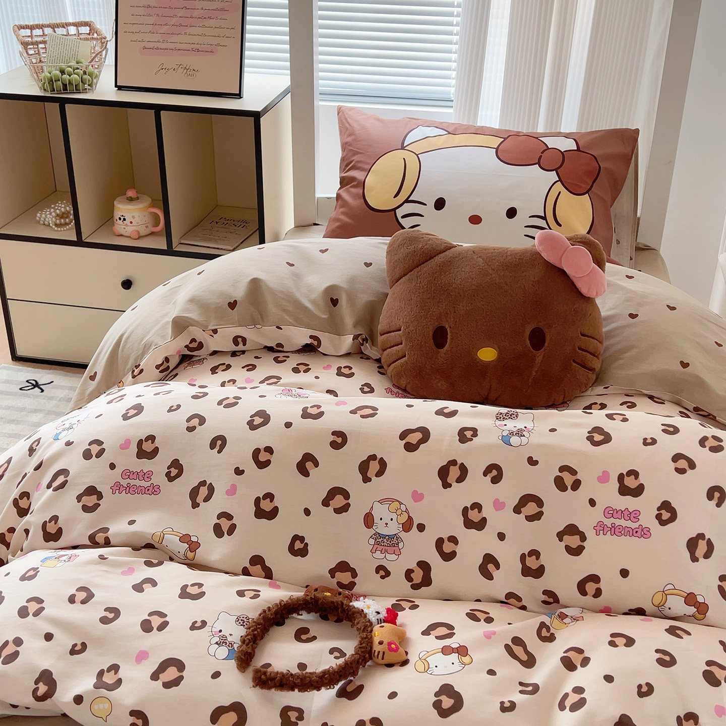 kitty全棉斜纹四件套床品
