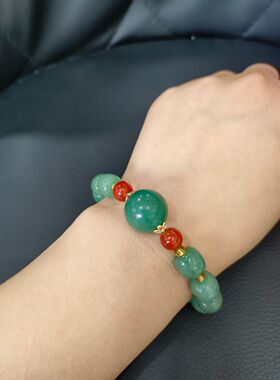 玉阅珠宝女东陵玉民族风简约手串