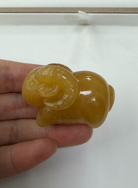 玉阅珠宝阿富汗玉生肖吊坠