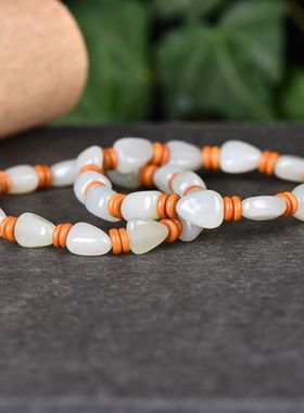 玉阅珠宝男女和田玉天然手链