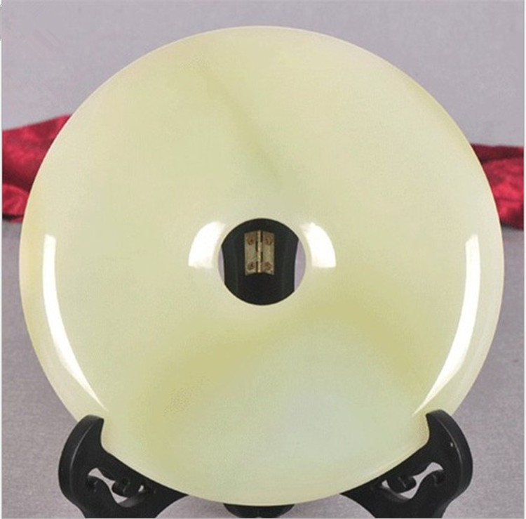 摆件平安扣和氏璧阿富汗白玉