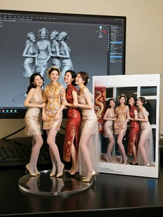 AI定制3D手办图片单人/宠物/双人立体建模个性潮手办图片非实物