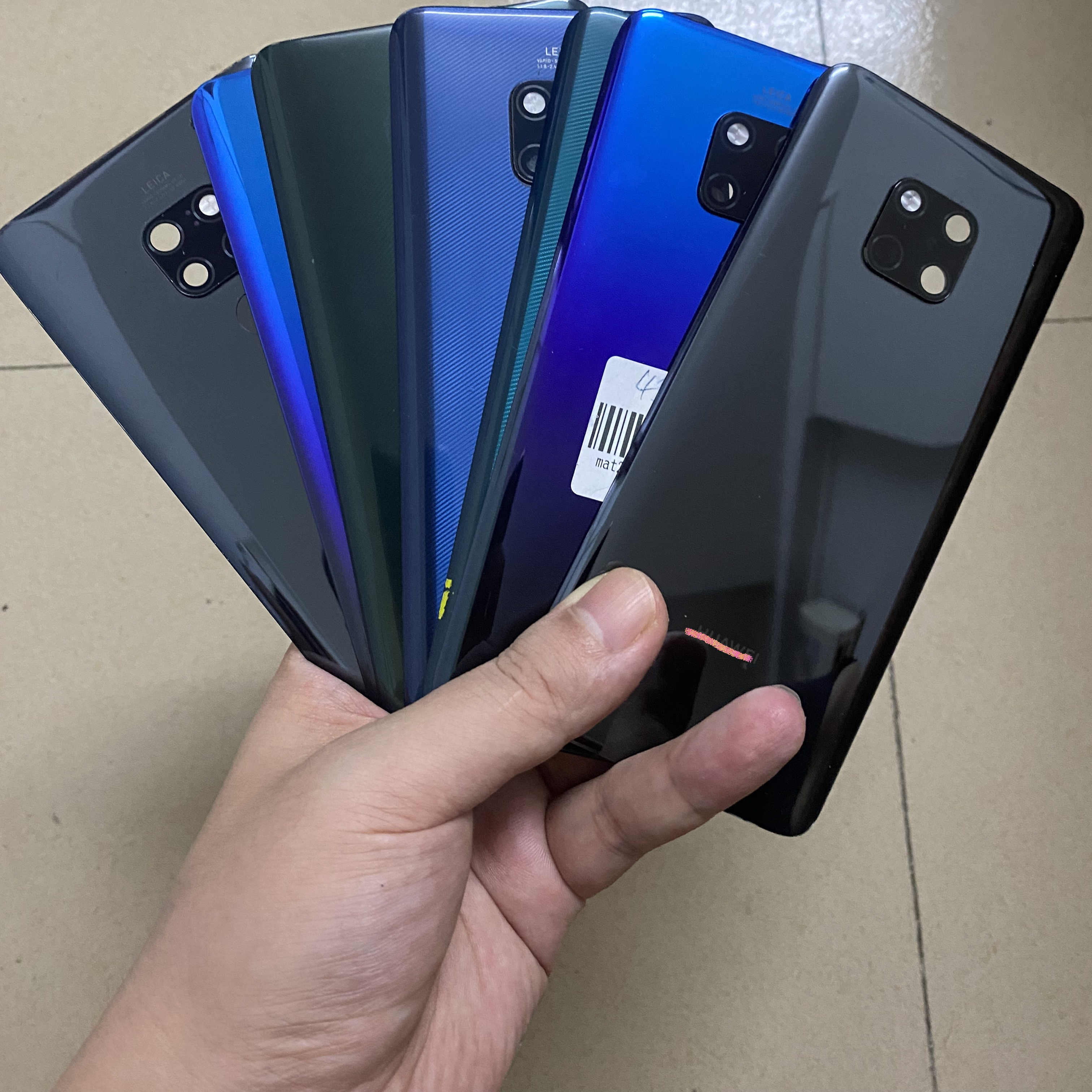 适用华为mate20原装玻璃后盖20pro二手后背壳20x手机电池盖原拆机