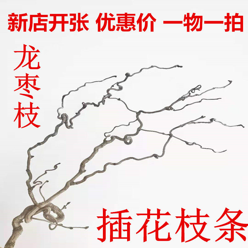 一物一拍 龙枣枝 干树枝家庭装饰  桌面阳台客厅摆件插花枝条包邮,家居饰品,干花/花瓣/干花包/干树枝,淘宝优惠券,粉丝福利购,淘宝优惠卷