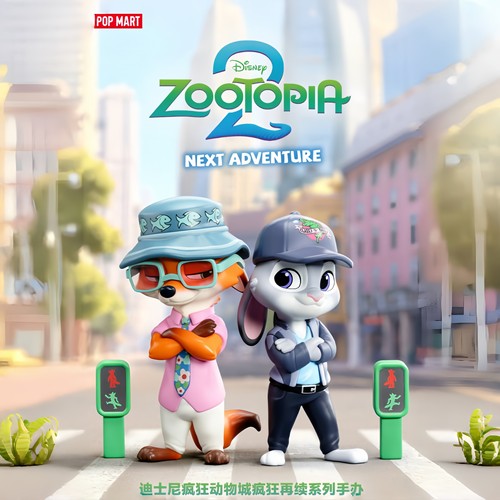 泡泡玛特疯狂动物城手办盲盒