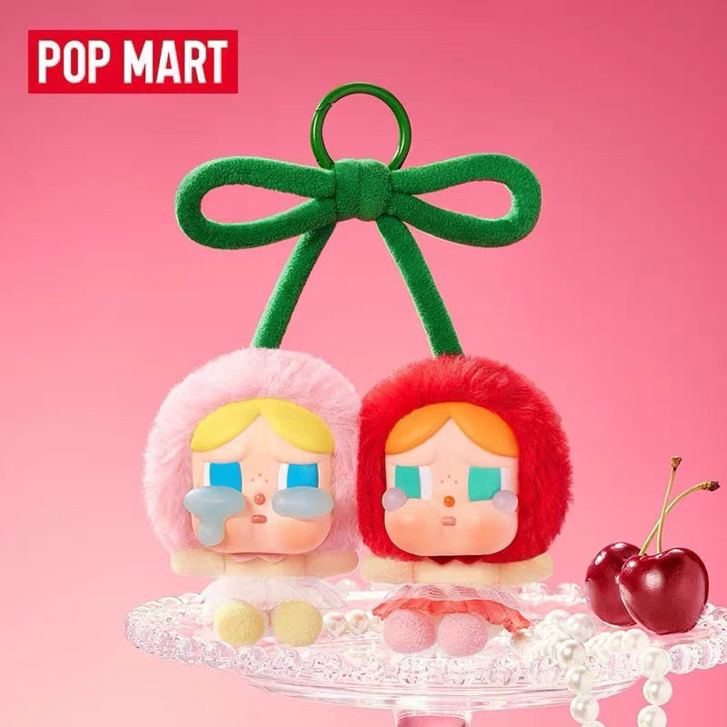 POPMART泡泡玛特Crybaby哭娃甜在一起-搪胶毛绒吊卡潮玩盲盒摆件