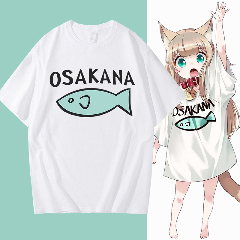 40原老师猫娘cos短袖t恤夏二次元