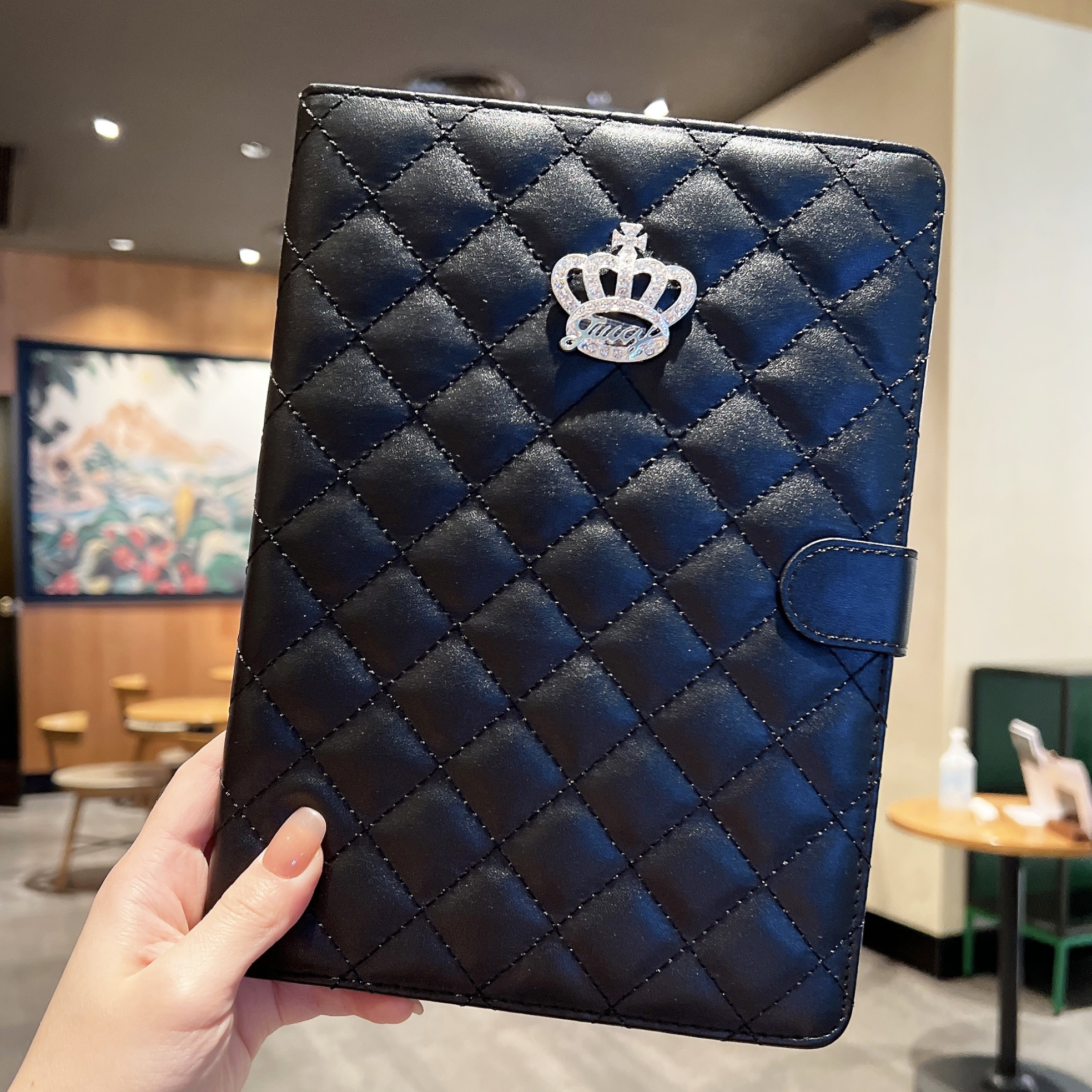 软壳小香风苹果小羊皮纹平板壳