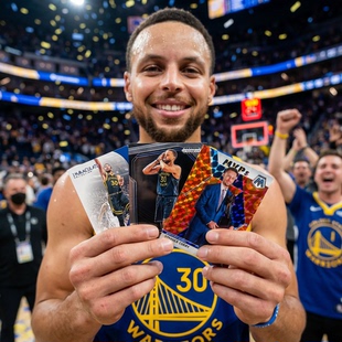 帕尼尼NBA球星卡勇士队史蒂芬库里三分王小学生库日天收藏卡包邮