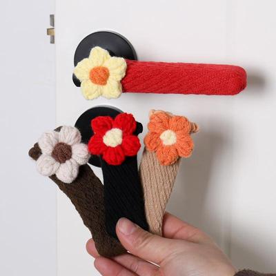 可爱小花朵门把手保护套家用卧室厨房卫生间门把手套单元门手柄套