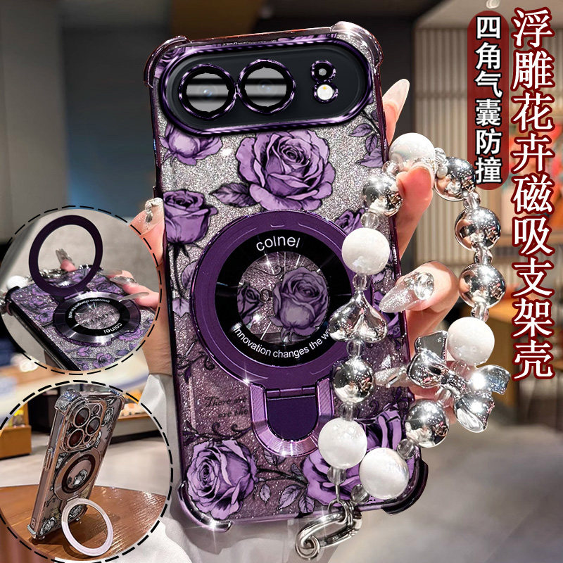 适用荣耀500潮女印花手机壳网红
