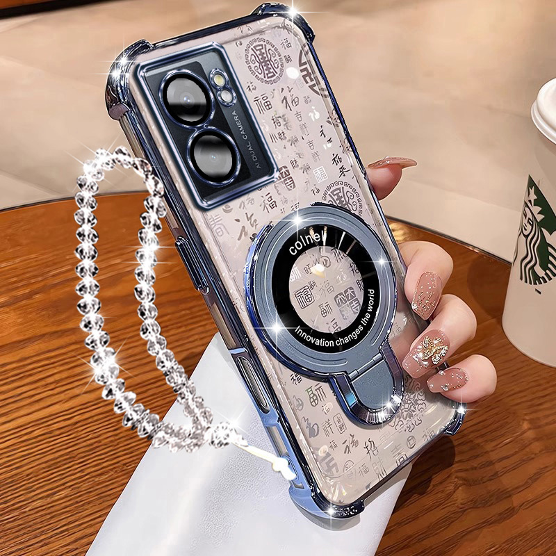 适用oppoa57手机壳小U支架百福卡