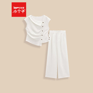 2026夏季 小个子 新款 法式 IEF 气质感通勤显瘦上下套长裤 爱依服