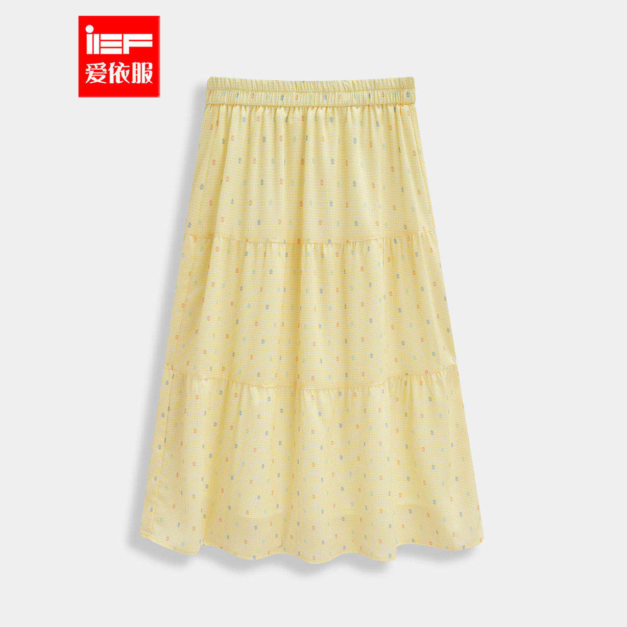 IEF/爱依服【微胖】大码女装2025夏季新款韩版甜美少女风百搭单裙