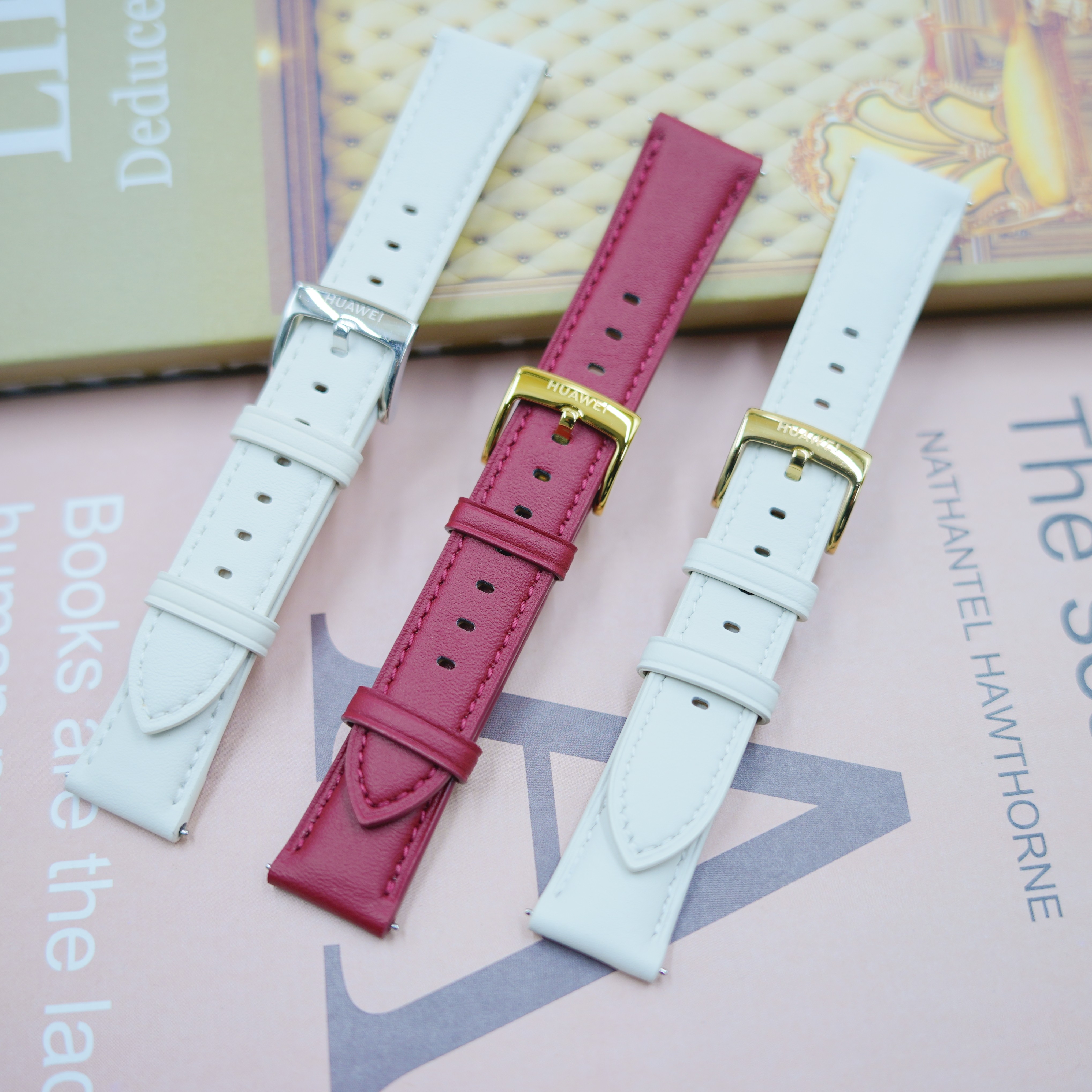 原装拆机适用华为gt3/gt4/gt5/gt6真皮柔软表带41mm表盘18m按压款,手表,配件,淘宝优惠券,粉丝福利购,淘宝优惠卷