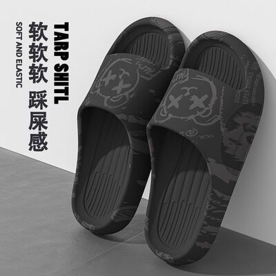 防滑国潮男士情侣拖鞋夏季室内家居家浴室洗澡厚底网红外穿凉拖鞋
