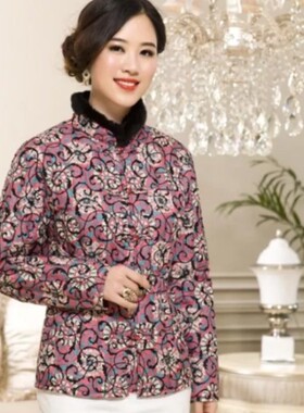 豪羽品牌中老年羽绒服女款獭兔毛领短款羽绒服内胆妈妈装保暖抗寒