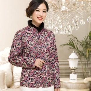 豪羽品牌中老年羽绒服女款獭兔毛领短款羽绒服内胆妈妈装保暖抗寒