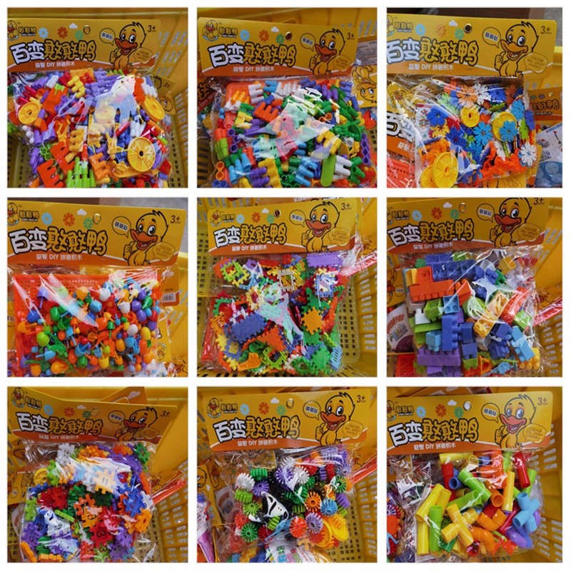 幼儿园桌面益智玩具雪花片大号子弹头大颗粒积木数字方块水管道