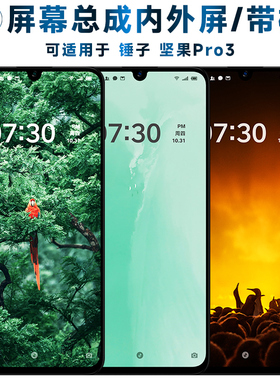 适用总成锤子坚果pro3屏幕总成带框坚果Pro3触摸屏液晶屏AMOLED显