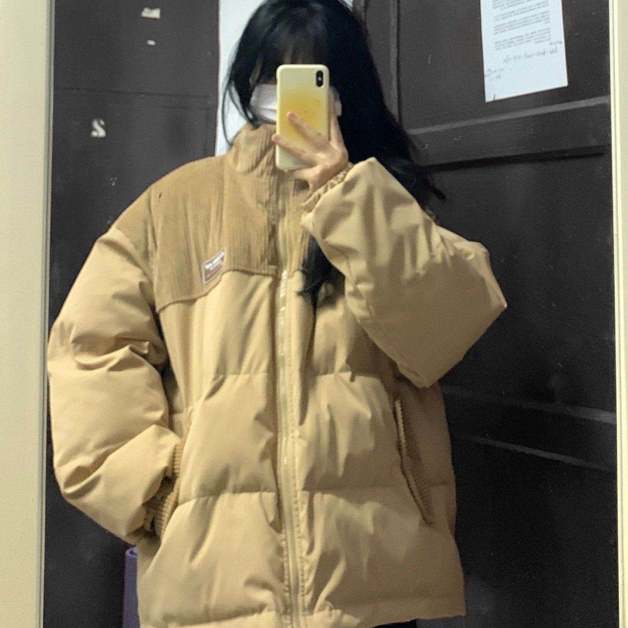 灯芯绒棉服女冬季2023新