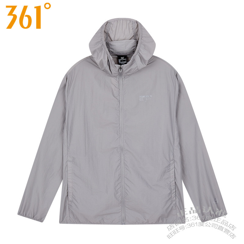 361 남성 운동복 태양 보호 윈드 브레이커 2024 여름 새 스타일 361 경량 통기성 후드 자켓 4609