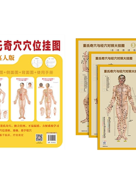 正版2本董氏奇穴精选挂图视频大挂图针灸穴位挂图全套针灸学杨维杰邱雅昌董氏奇穴实用手册穴位诠解正经奇穴学治疗析要经验录全集