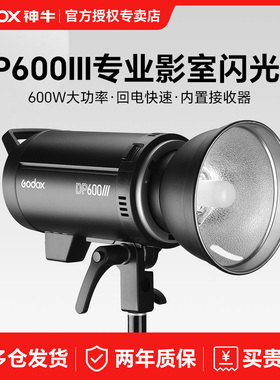 godox神牛DP600III三代/四代影室灯600w摄影闪光灯400w 800w室内