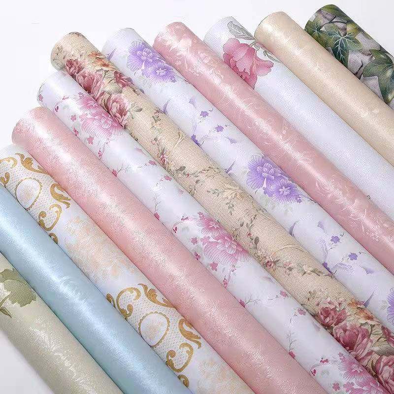 10米纯色可擦洗墙纸自粘防水防油卧室温馨客厅背景墙壁纸3d墙贴纸