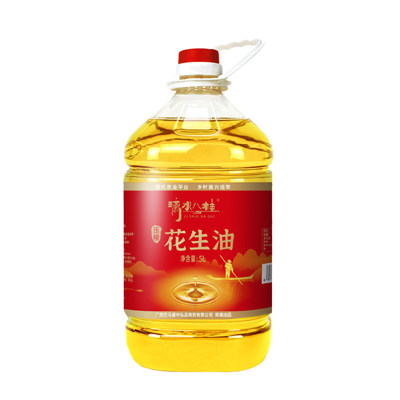 巴马县漓水八桂一级压榨花生油5L