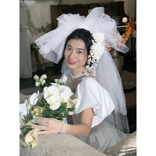 南君丨8月中旬上新丨 vintage古董爆炸花苞头纱