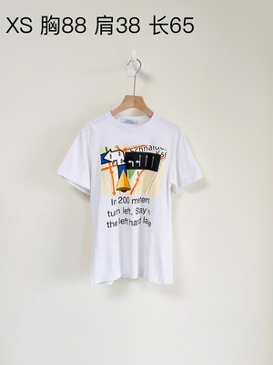 专柜正品折扣现货 Ksenia Schnaider 做旧印花短袖T恤