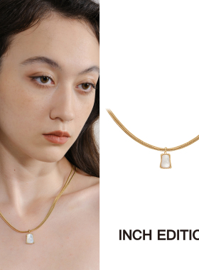 INCHEDITION白贝母画框项链