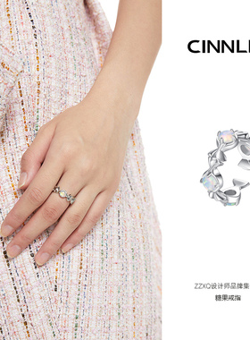 CINNLER女镀金小众原创欧泊戒指