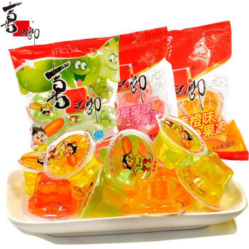 小包90g喜之郎果汁果冻 25袋包邮草莓香橙苹果味休闲儿童果肉零食