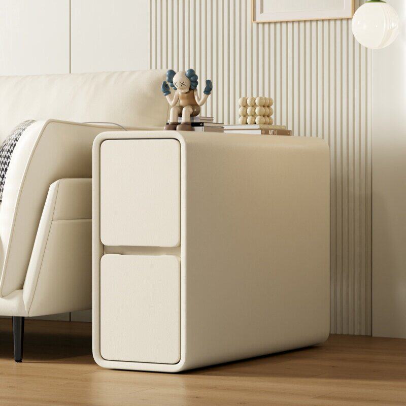 20cm超窄轻奢沙发边柜边几储物柜客厅侧小边柜现代简约实木夹缝柜