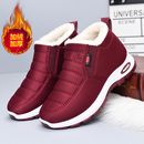 女棉鞋加绒加厚妈妈鞋平底老北京布鞋女防滑软底休闲冬季棉靴女鞋