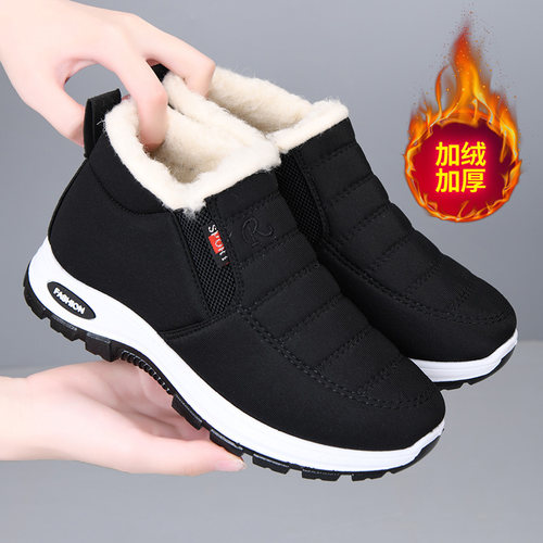 老北京布鞋女棉鞋冬季加绒保暖鞋